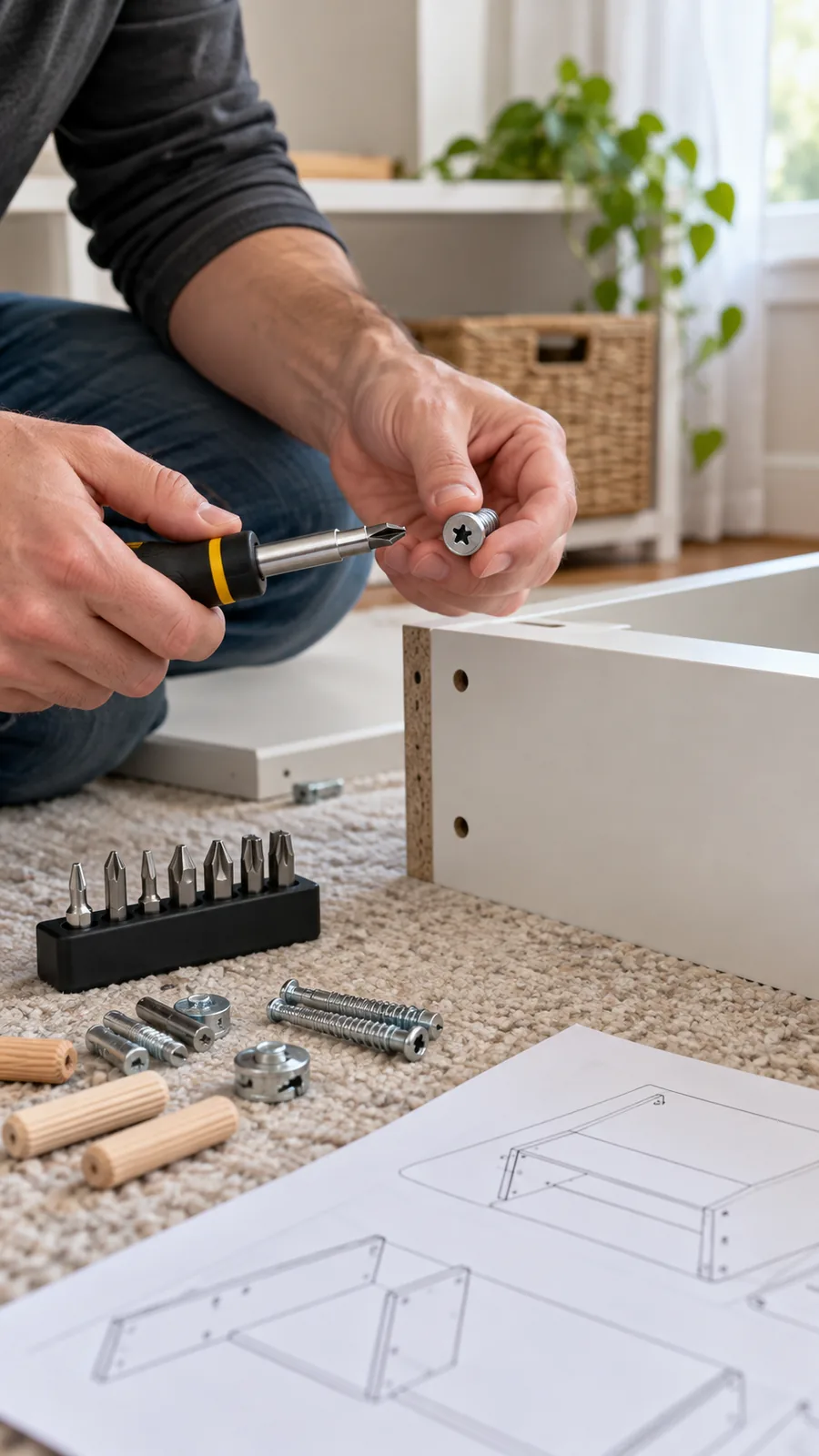 The Manufacturer-Specified Driver shown for tools for furniture assembly