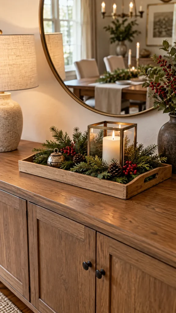 A Dining Sideboard Greenery Tray
