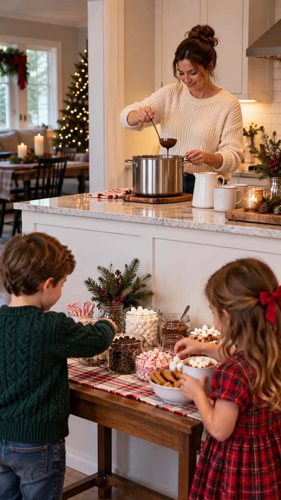 A Separate Adult Preparation Position shown for hot cocoa bar ideas small space