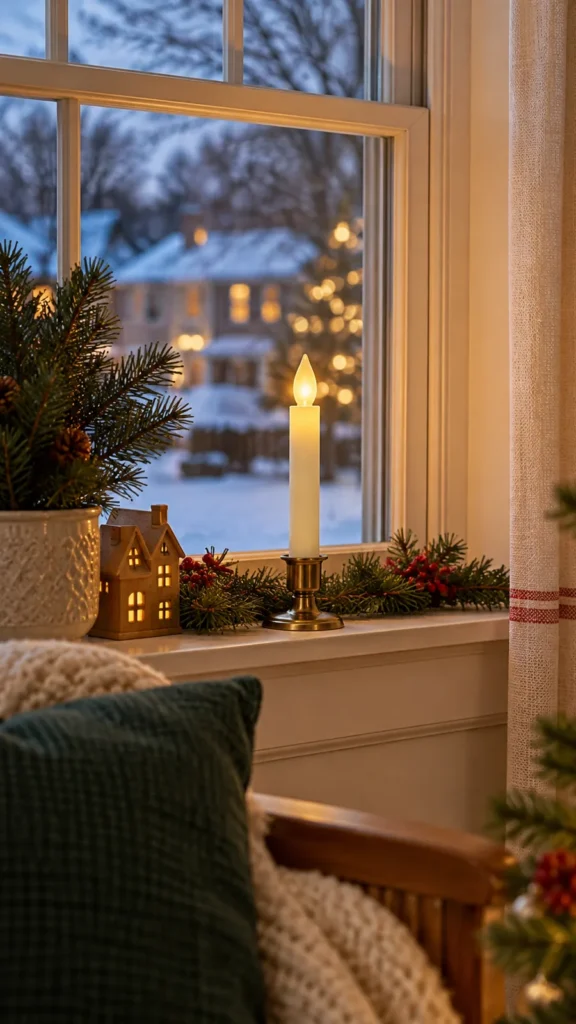 A Flameless Window Candle