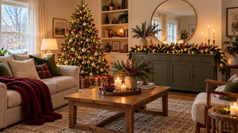 12 Christmas Decor Ideas for Homes Without a Fireplace