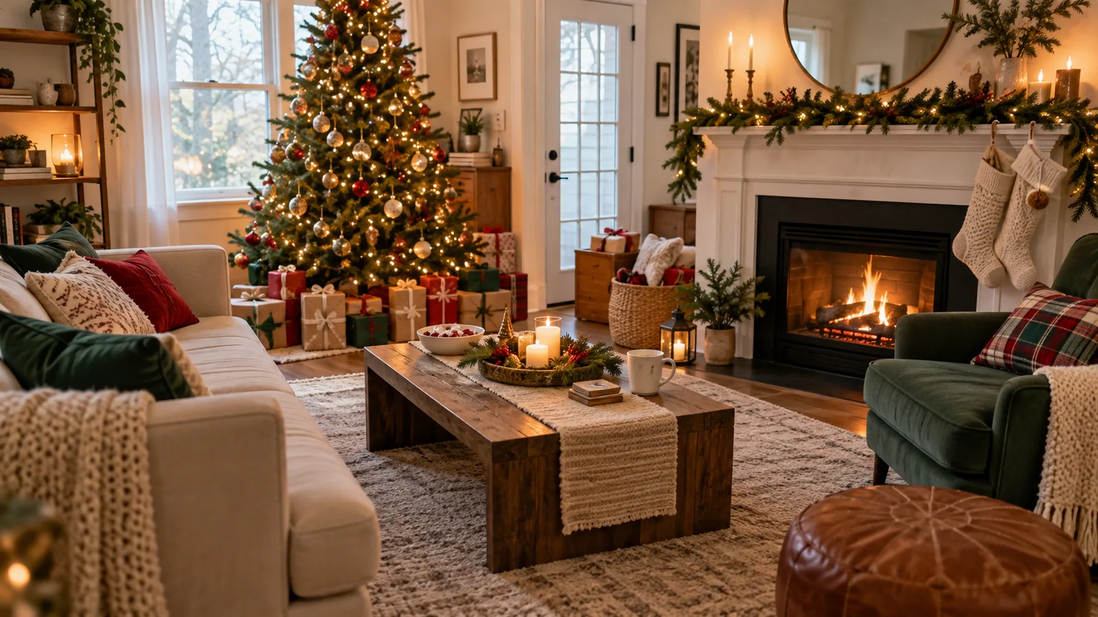12 Christmas Gift-Opening Setup Ideas for a Small Home