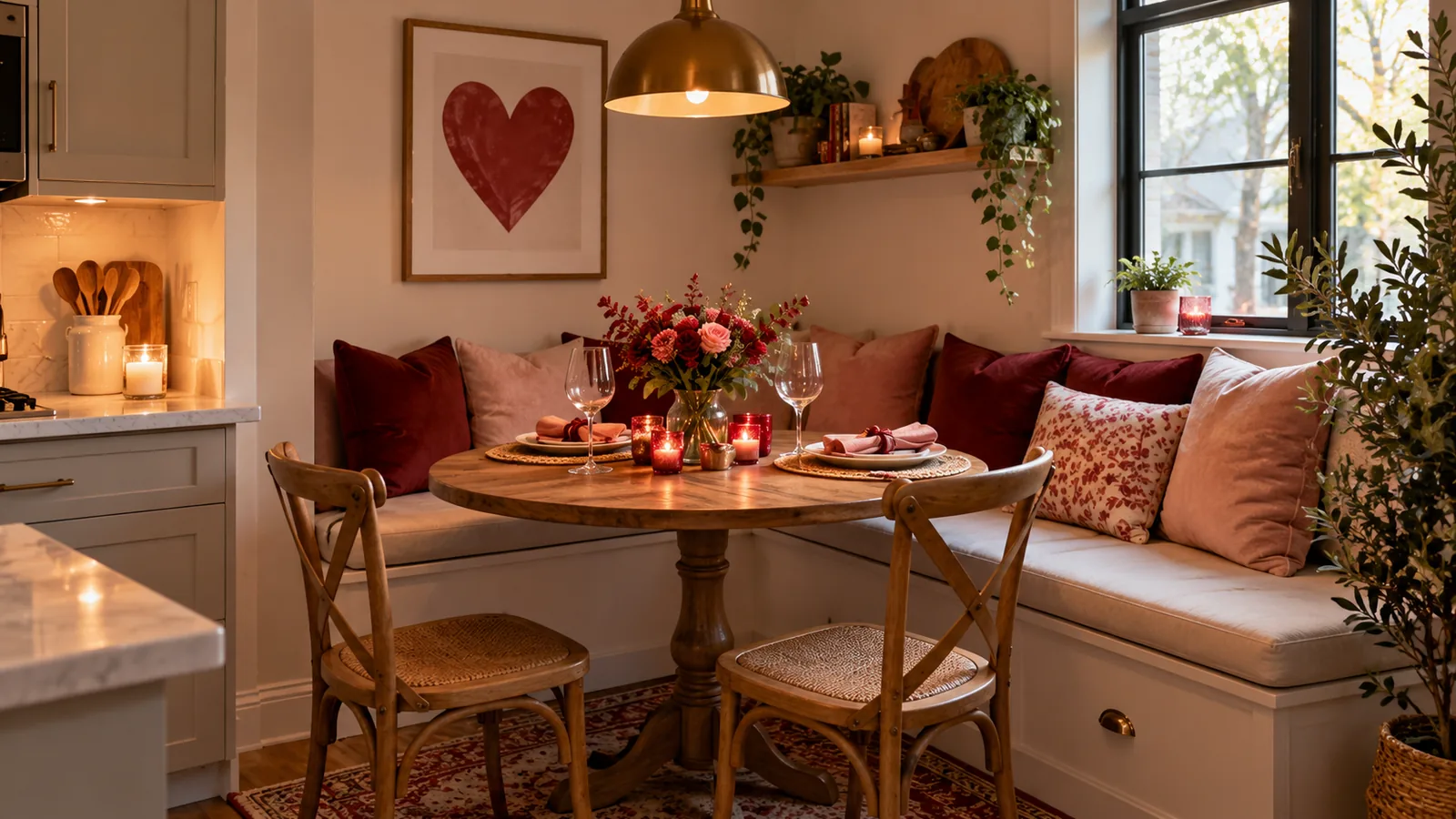12 Valentine’s Day Dining Nook Ideas for Small Spaces